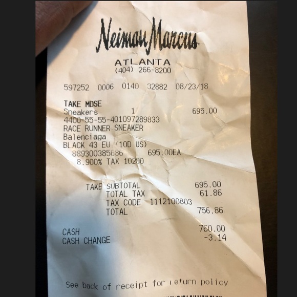 **SOLD**Balenciaga Men’s Race Runner Sneaker US 10 - Picture 8 of 8